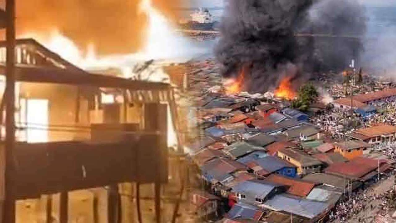 தீயில் கருகின 200 க்கும் மேற்பட்ட வீடுகள்-நிர்க்கதியான மக்கள்